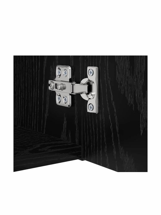 Wohnzimmer TV-Einheit Black Oak L100xB30xH30.5cm