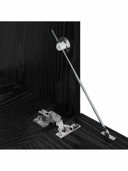 Wohnzimmer TV-Einheit Black Oak L100xB30xH30.5cm