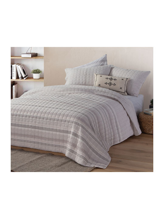 Nef-Nef Homeware Canfield Κουβερλί Υπέρδιπλο Microfiber Beige 230x240cm