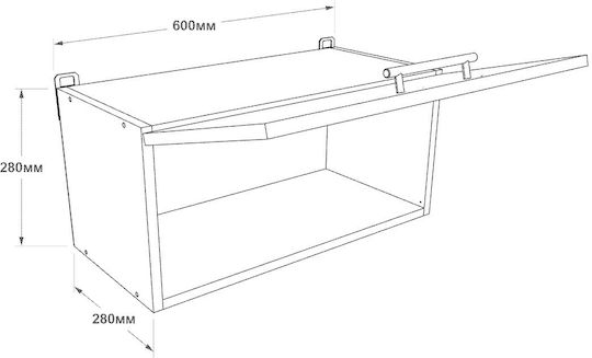 Sonoma Oak, White 60x30x28бр