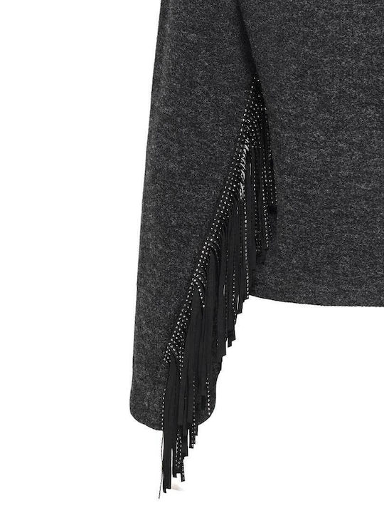 Life Damen Bluse Langärmelig Gray