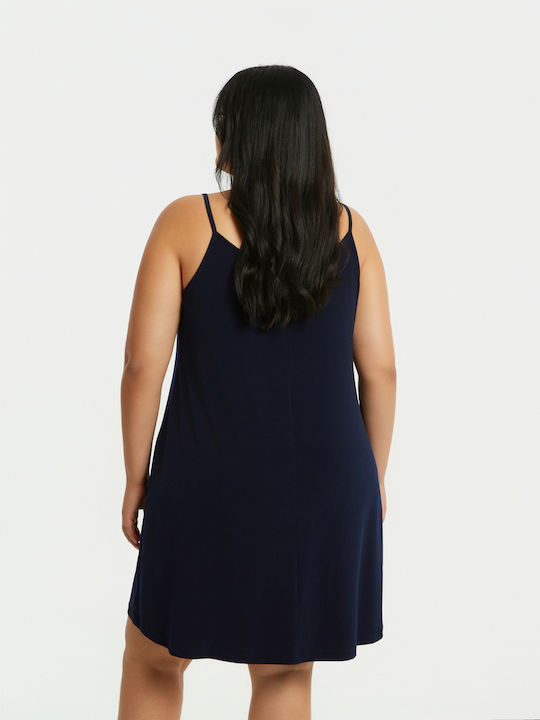 Rochii De Vară Pentru Femei Midi Rochie Albastră 0000.7511.B.NETTO-BLUE
