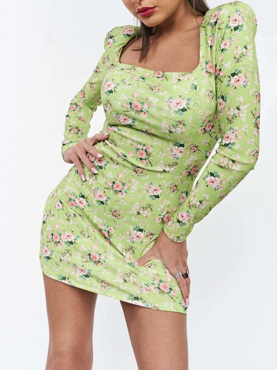 Rochie De Vară Mini Pentru Nuntă Botez Verde