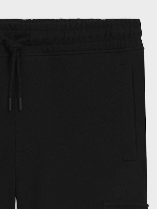 Cargo Παντελόνι Φόρμας με Λάστιχο Black