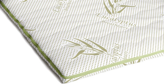 Green Future Mattress Topper Eucalyptus Comfort Super Double Foam with Removable Cover 160x200x5cm