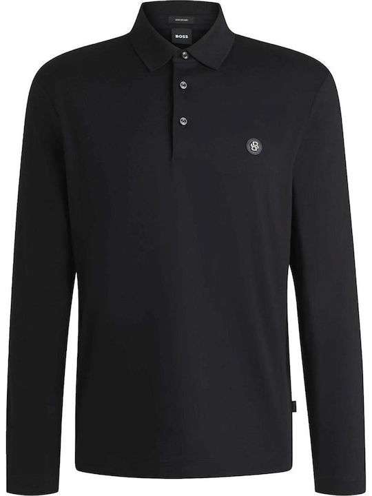 Polo Herrenblusen Langarm Schwarze