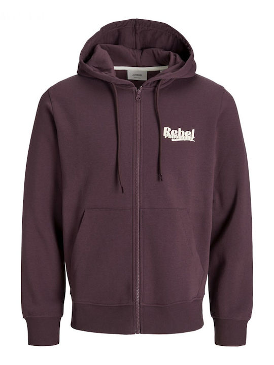 Sweatshirt with Hood Burgundy