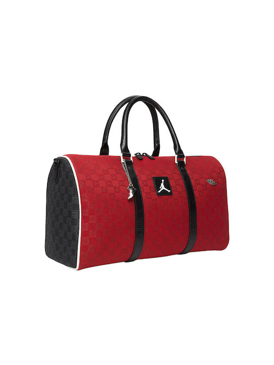 Nike Jordan Monogram Duffle Bag Men's Gym Shoulder Bag Red MA0759