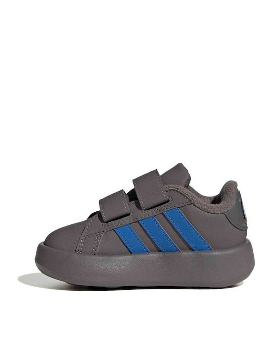 Grand Court Grand Court Kids Sneakers with Scratch Gray