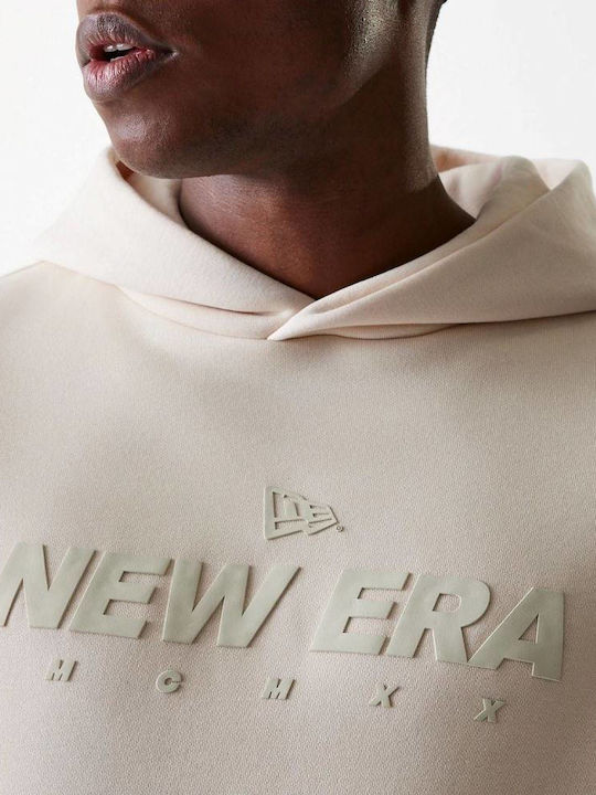 Sweatshirt with Hood Light Beige
