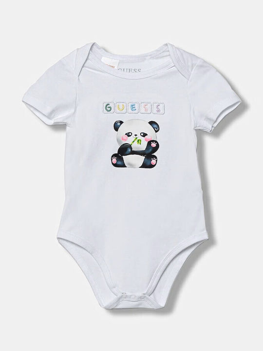 Guess Baby Bodysuit Set Long-Sleeved with Accessories Beige 5pcs