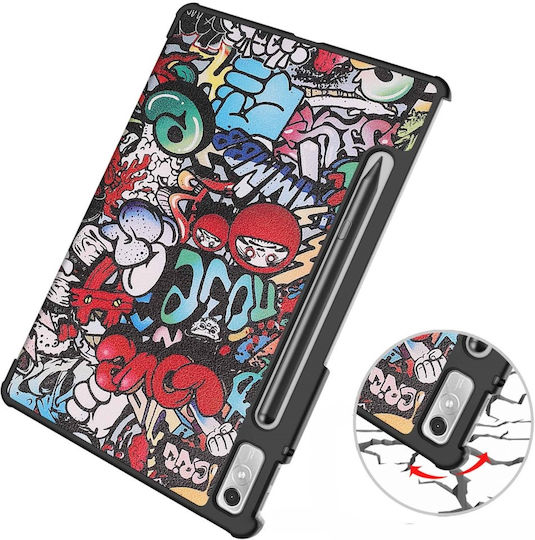 Lenovo Tab P11 Pro Gen 2 TB132FU, TB132XU 11 2 Zoll Dreifachständer Graffiti Tablet Hülle
