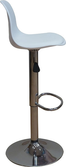 Taburete Bar92 cu Înălțime Reglabilă Alb 2 Buc 37x33x60 cm