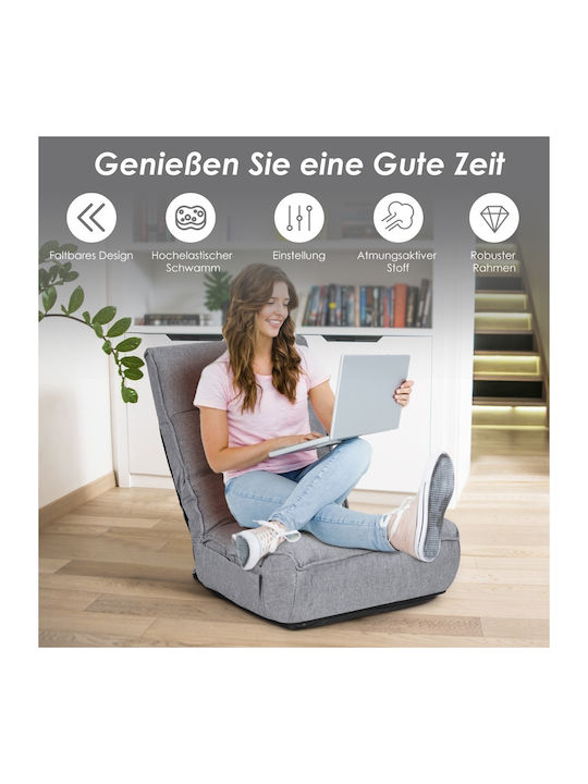 Vielseitiger Sitzsack Pouf Graue 60x75,5x63cm