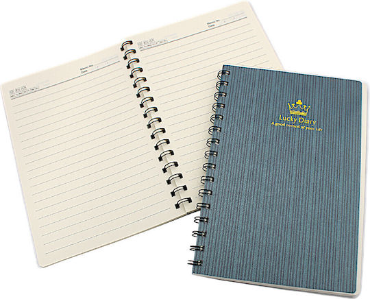 Notebook Notebook Spiral 75 Sheets A5 Ruled Blue