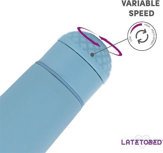 LateToBed Sander Mini Δονητής Μασάζ 15cm Γαλάζιος