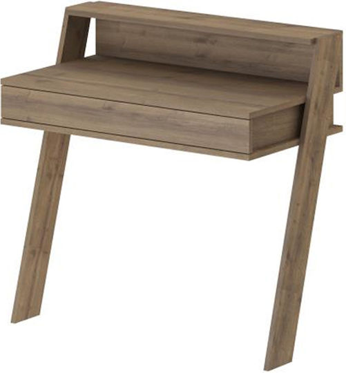 Desk Cowork Wooden Open Walnut 94x50x91cm