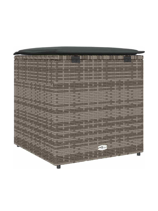 vidaXL Outdoor Storage Box Gray L50xW50xH50cm