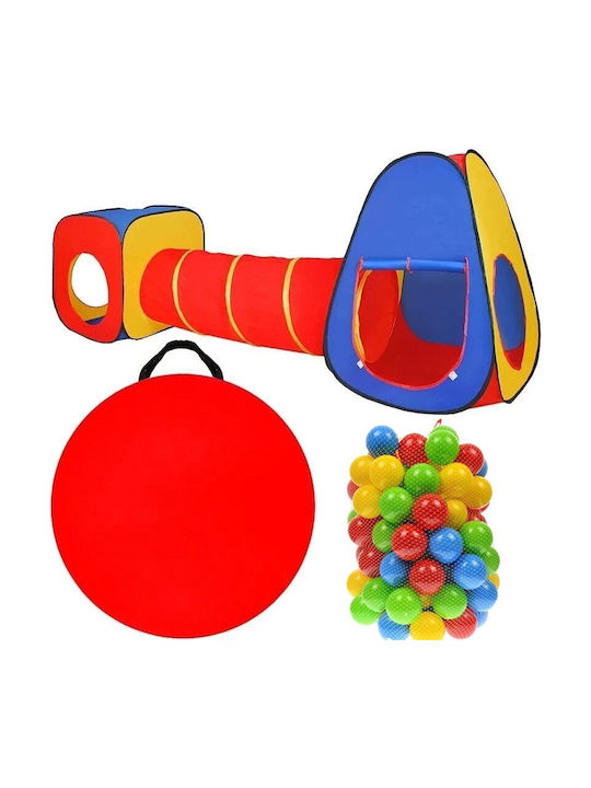 Cort pentru Copii Tunel Pop Up Multicolor pentru 3+ ani