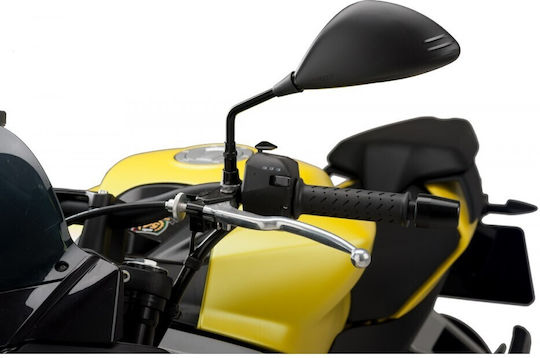 Puig Καθρέπτης Μοτοσυκλέτας για Aprilia Dorsoduro / Dorsoduro 750 / Tuareg / Tuono 1τμχ Μαύρο
