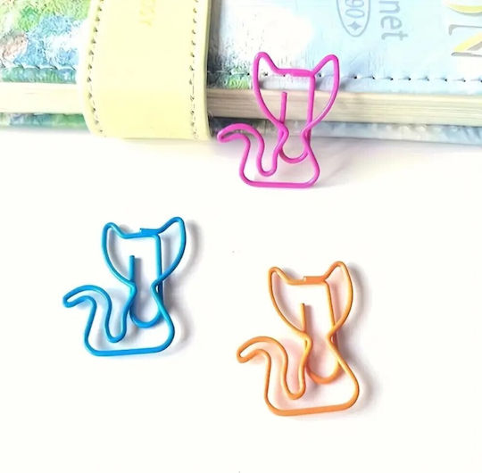 Metallic Cats Paper Clips Various Colors 7 Pieces 4sxo39