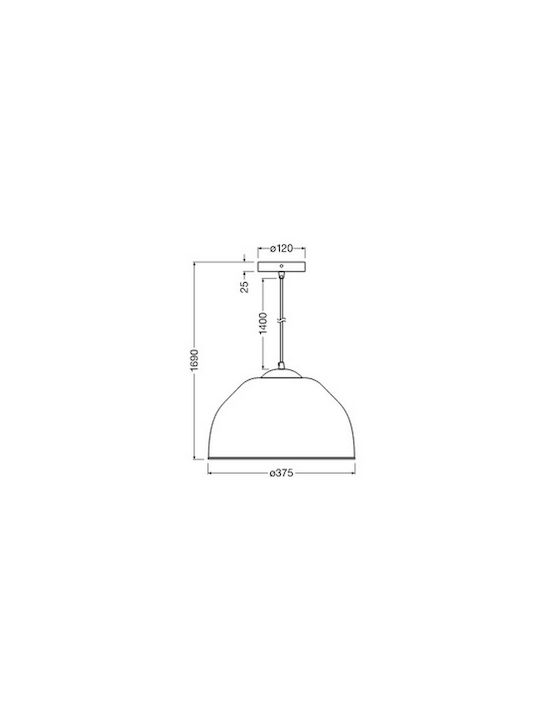 Osram Hängelampe Braun Glocke mit Fassung E27