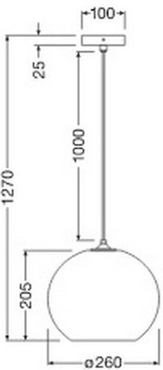 Osram Lustră Maro cu Dulie E27