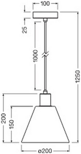 Osram Pendant Light Brown with Socket E27