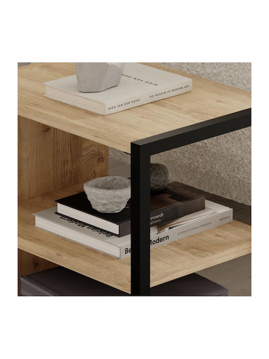 Square Side Coffee Table Echo Wooden Sapphire Oak W30xL42xH45cm