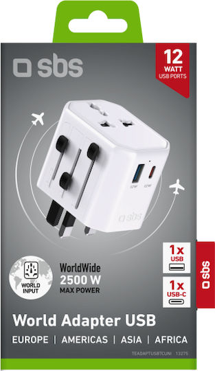 SBS Steckdosenadapter zu Universal