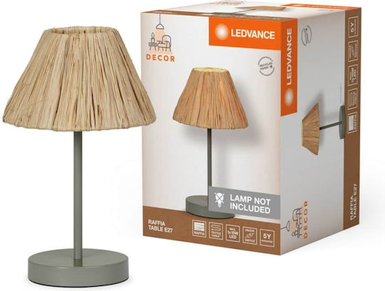 Osram Πορτατίφ για Ντουί E27 με Καφέ Καπέλο και Βάση