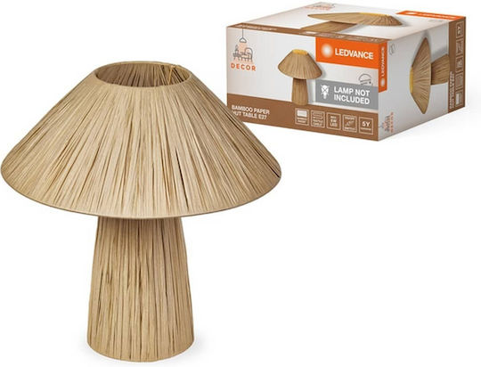 Osram Πορτατίφ για Ντουί E27 με Καφέ Καπέλο και Βάση