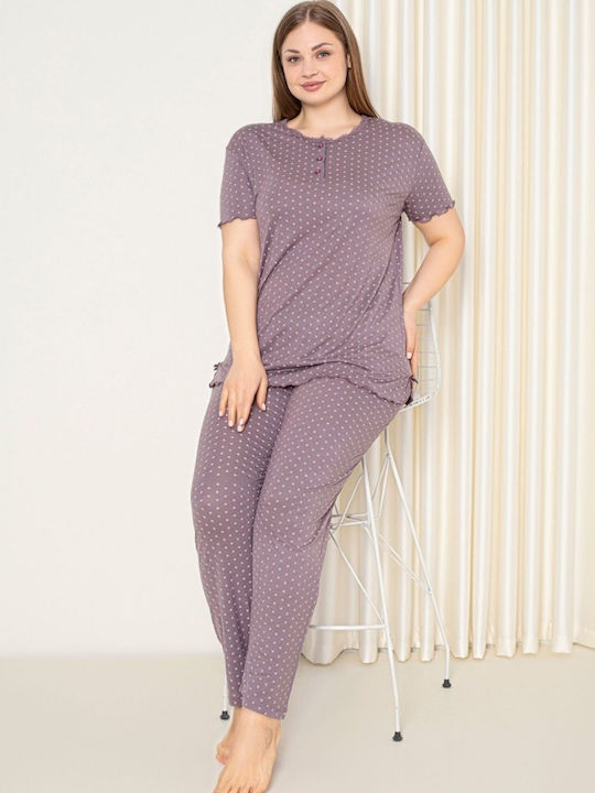 Baki Summer Women's Pyjama Set Lilac