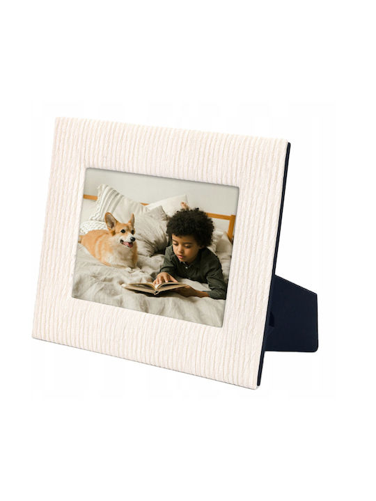 Loveinstant Fabric Photo Frame with Ecru Frame