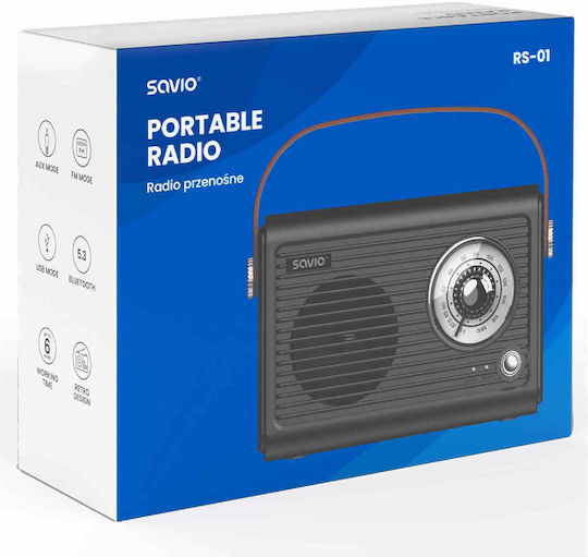 Savio RS-01 cu Bluetooth și USB Negru