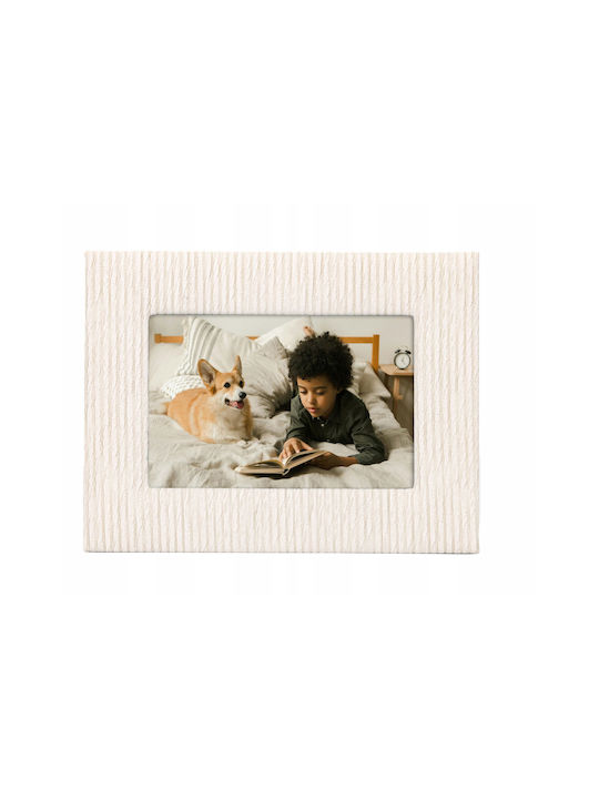 Loveinstant Fabric Photo Frame with Ecru Frame