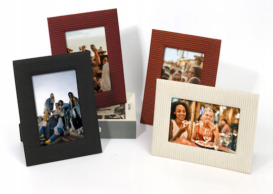 Loveinstant Stoff Fotorahmen mit Ecru Rahmen