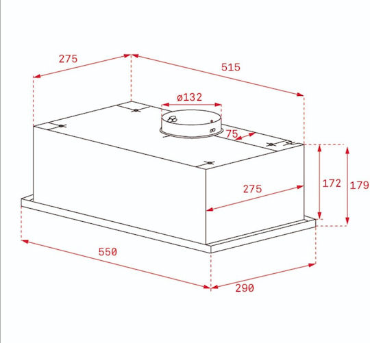 Teka GFG2 Μηχανισμός Απορρόφησης 55cm Λευκός