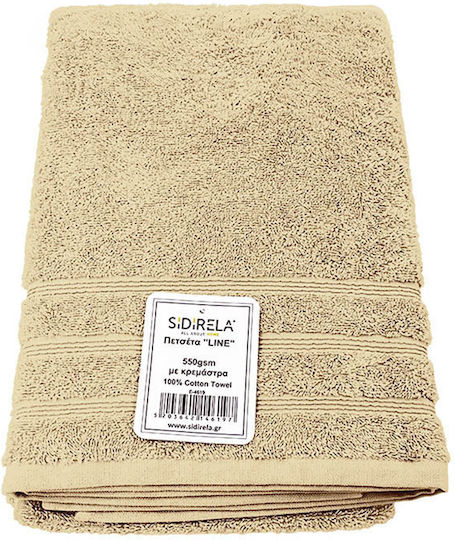 Sidirela Προσώπου Line 50x90εκ. Beige Βάρους 550gr/m²