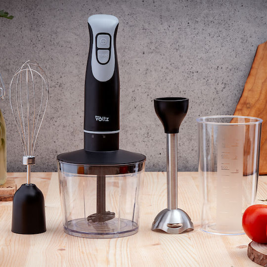 Voltz Handmixer mit Inox-Stab 800W Schwarze