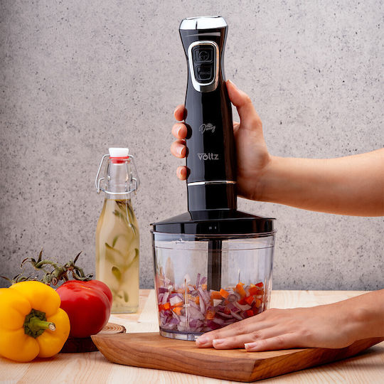 Voltz Handmixer mit Inox-Stab 800W Schwarze