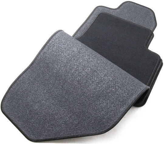 Petex Satz Vorder- und Hintermatten 4Stück aus Teppichboden für Jeep Cherokee 2014 Schwarz