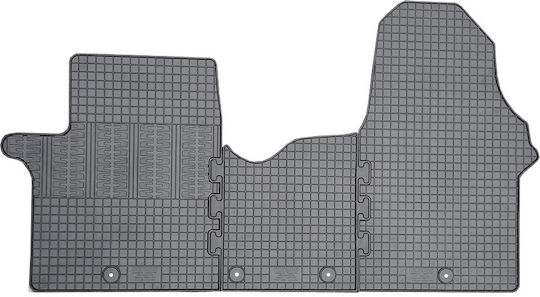 Cik Set of Front and Rear Mats 4pcs for Opel Vivaro 2014+ Black