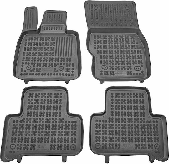 Rezaw Plast Set of Front and Rear Mats 4pcs Tray Type for Volkswagen Sharan 2014+ Beige