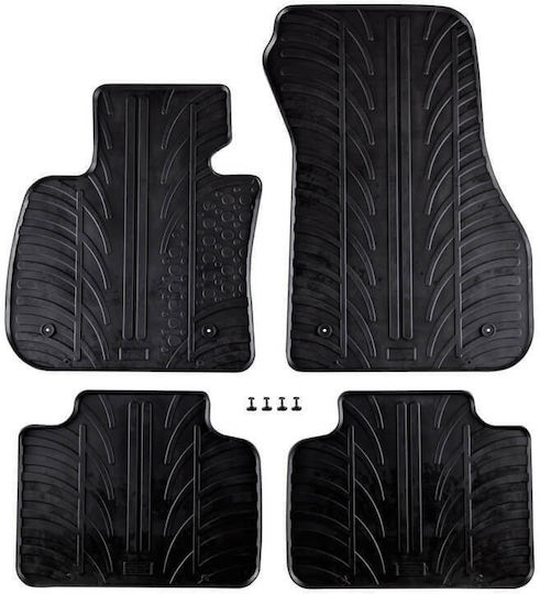 Lampa Set of Front and Rear Mats 4pcs Tray Type for BMW Series 7 2021+ Black