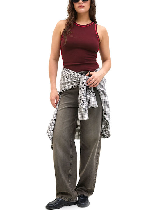 Women's Sleeveless Sweater Bordeaux
