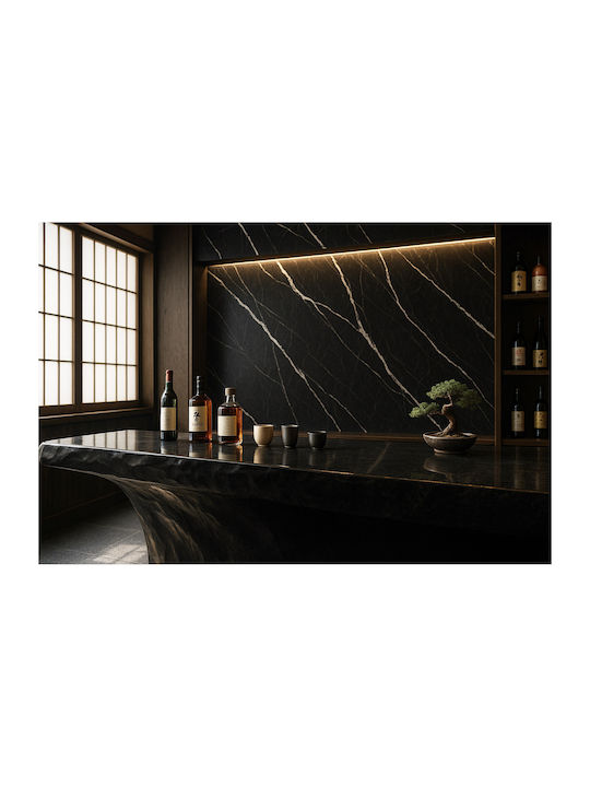 Panouri Decorative 3D Din PVC Cu Adeziv Negru 122x122x0.28cm