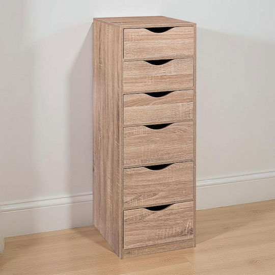 Sertar de Birou Lemnoasă în Culoare Maro, 33x38x100cm