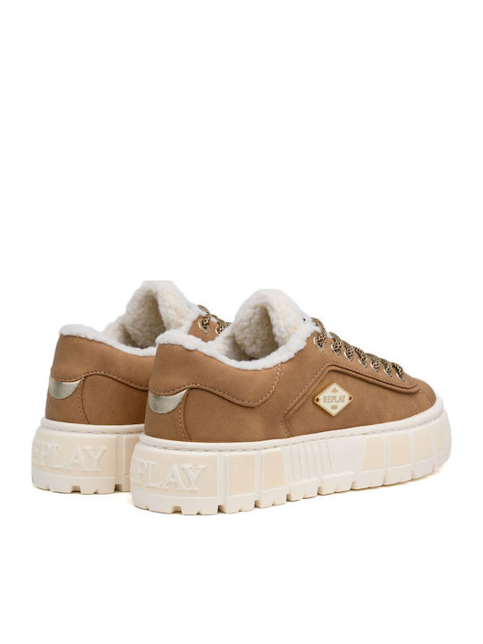 Replay Paulette Warm Sneakers Camel Replay Paulette Warm Sneakers Camel