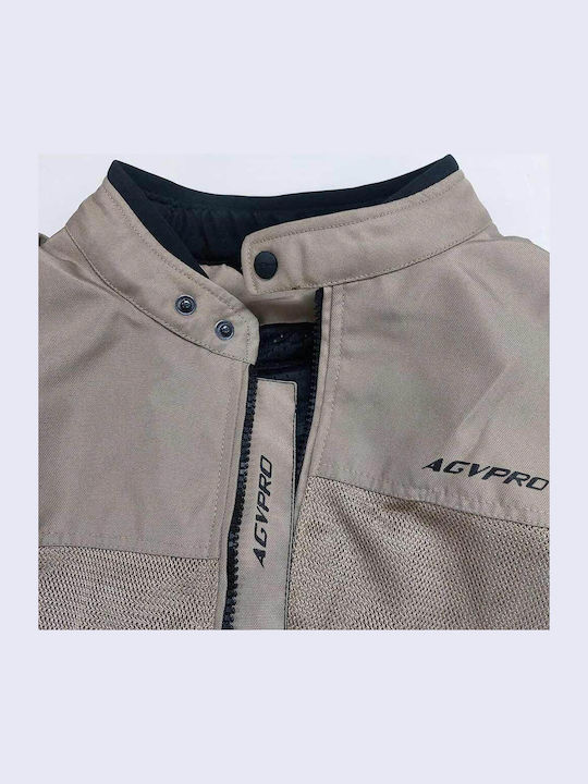 AGVpro Zebra Ανδρικό Μπουφάν Μηχανής 4 Εποχών Sand/Black